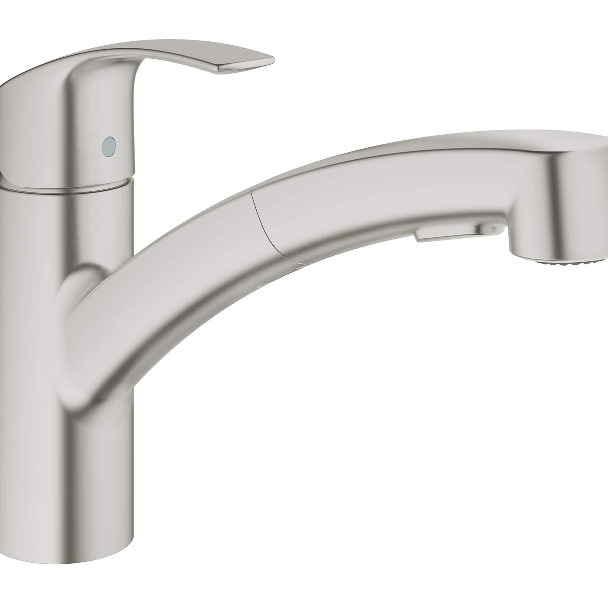 Eurosmart Single Handle Dual Spray Pull Out Kitchen Faucet GROHE SUPERSTEEL